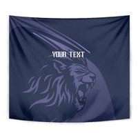 Custom Scotland Rugby Tapestry Scottish Lion Sporty Style - Wonder Print Shop