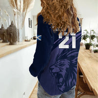 Custom Scotland Rugby Women Casual Shirt Scottish Lion Sporty Style - Wonder Print Shop