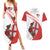 Custom England Rugby Couples Matching Summer Maxi Dress and Hawaiian Shirt Red Rose Sporty Style LT9 - Wonder Print Shop