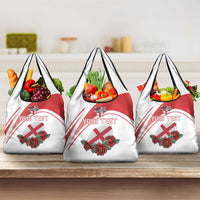 Custom England Rugby Grocery Bag Red Rose Sporty Style