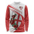 Custom England Rugby Long Sleeve Shirt Red Rose Sporty Style - Wonder Print Shop