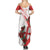 Custom England Rugby Summer Maxi Dress Red Rose Sporty Style - Wonder Print Shop