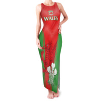 Custom Wales Rugby Family Matching Tank Maxi Dress and Hawaiian Shirt With Prince of Waless Feathers Go Cymru - Wonder Print Shop