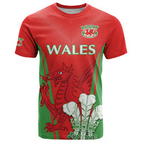 Custom Wales Rugby T Shirt With Prince of Waless Feathers Go Cymru - Wonder Print Shop