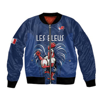 Custom France Rugby Bomber Jacket Le XV de France Gallic Rooster LT9 - Wonder Print Shop