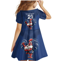 Custom France Rugby Family Matching Mermaid Dress and Hawaiian Shirt Le XV de France Gallic Rooster LT9 - Wonder Print Shop