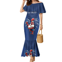 Custom France Rugby Family Matching Mermaid Dress and Hawaiian Shirt Le XV de France Gallic Rooster LT9 - Wonder Print Shop