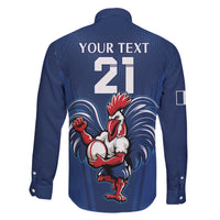 Custom France Rugby Family Matching Short Sleeve Bodycon Dress and Hawaiian Shirt Le XV de France Gallic Rooster - Wonder Print Shop