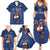 Custom France Rugby Family Matching Summer Maxi Dress and Hawaiian Shirt Le XV de France Gallic Rooster - Wonder Print Shop