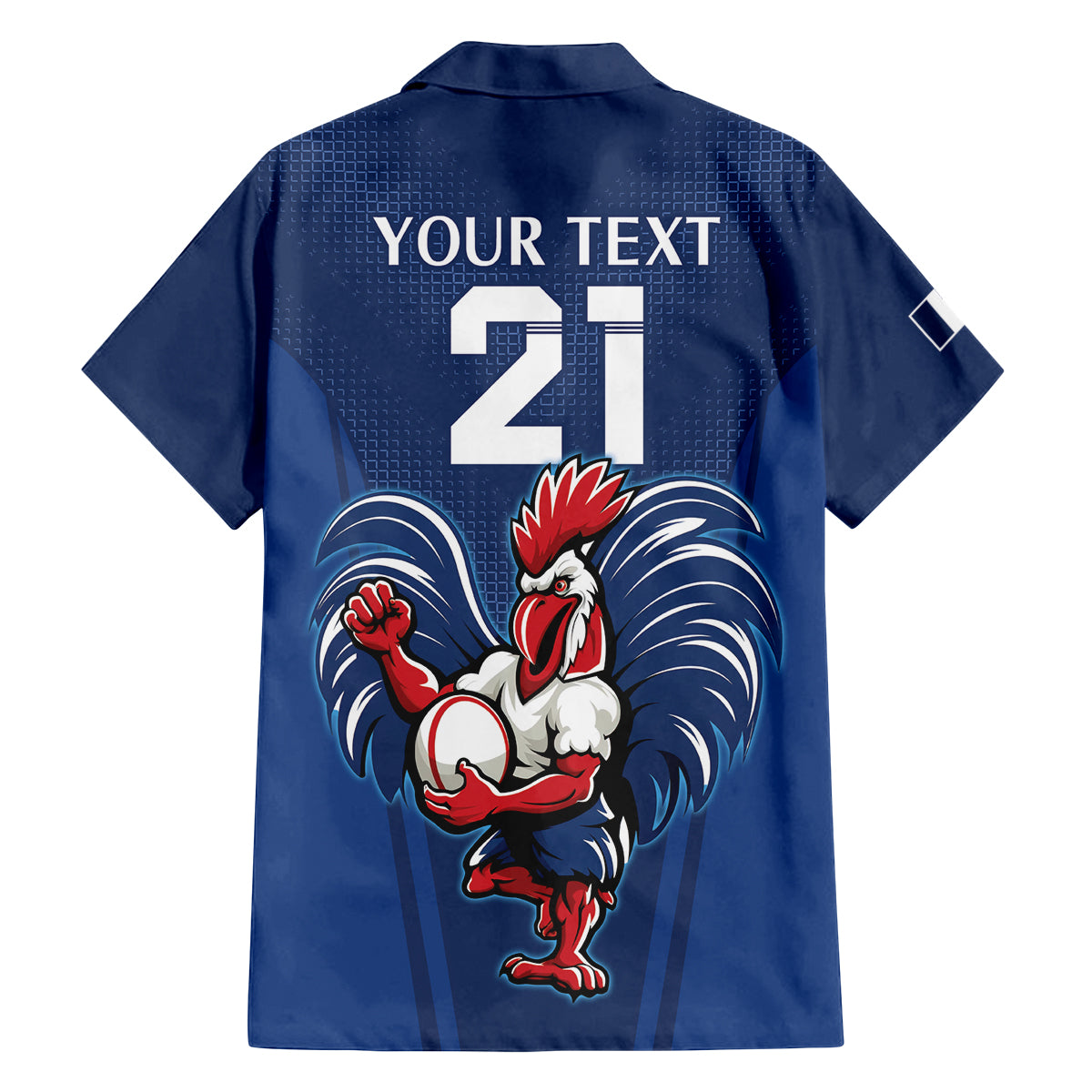 Custom France Rugby Family Matching Summer Maxi Dress and Hawaiian Shirt Le XV de France Gallic Rooster - Wonder Print Shop