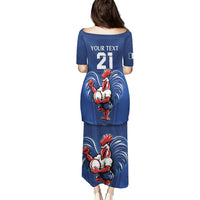 Custom France Rugby Puletasi Le XV de France Gallic Rooster - Wonder Print Shop