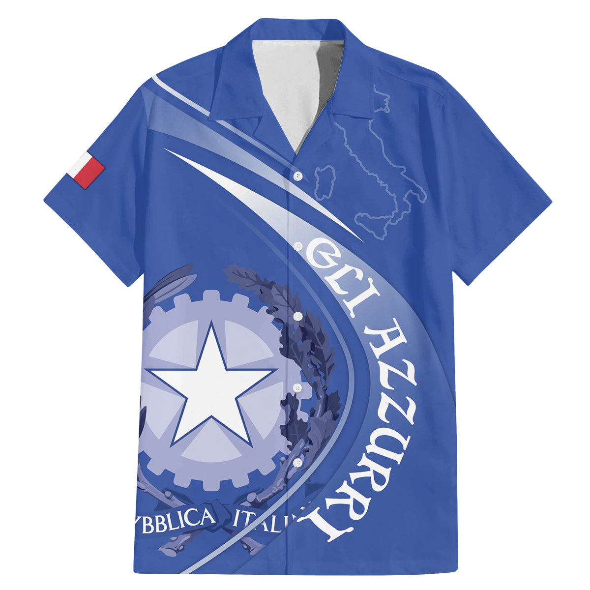 Custom Italy Rugby Family Matching Mermaid Dress and Hawaiian Shirt Come On Gli Azzurri LT9 - Wonder Print Shop