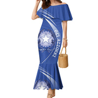 Custom Italy Rugby Family Matching Mermaid Dress and Hawaiian Shirt Come On Gli Azzurri LT9 - Wonder Print Shop