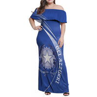 Custom Italy Rugby Family Matching Off Shoulder Maxi Dress and Hawaiian Shirt Come On Gli Azzurri LT9 - Wonder Print Shop