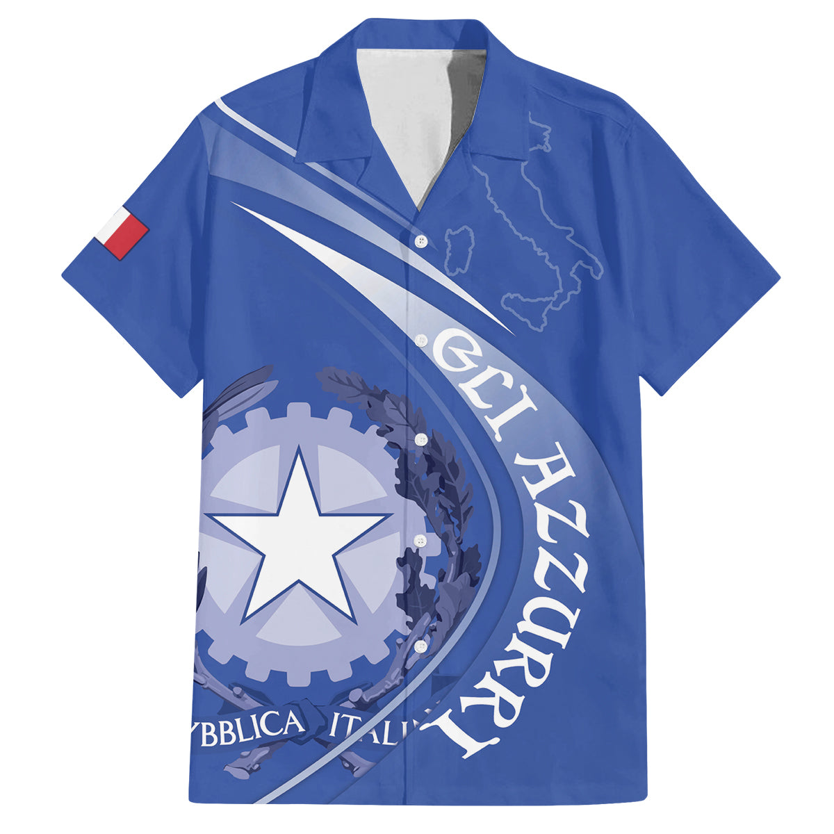 Custom Italy Rugby Family Matching Tank Maxi Dress and Hawaiian Shirt Come On Gli Azzurri - Wonder Print Shop