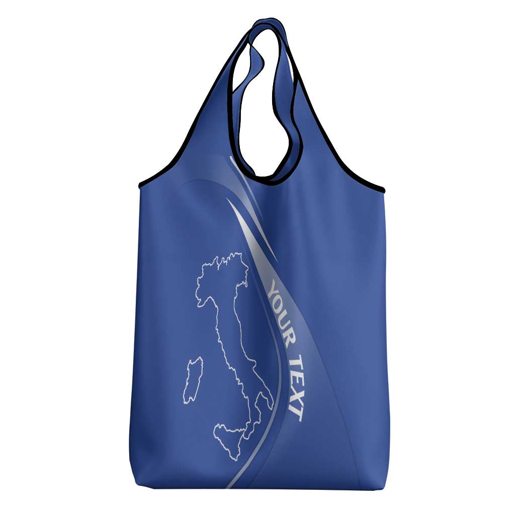 Custom Italy Rugby Grocery Bag Come On Gli Azzurri