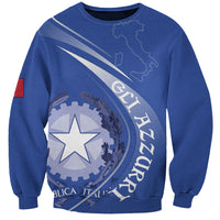Custom Italy Rugby Sweatshirt Come On Gli Azzurri - Wonder Print Shop