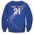 Custom Italy Rugby Sweatshirt Come On Gli Azzurri - Wonder Print Shop
