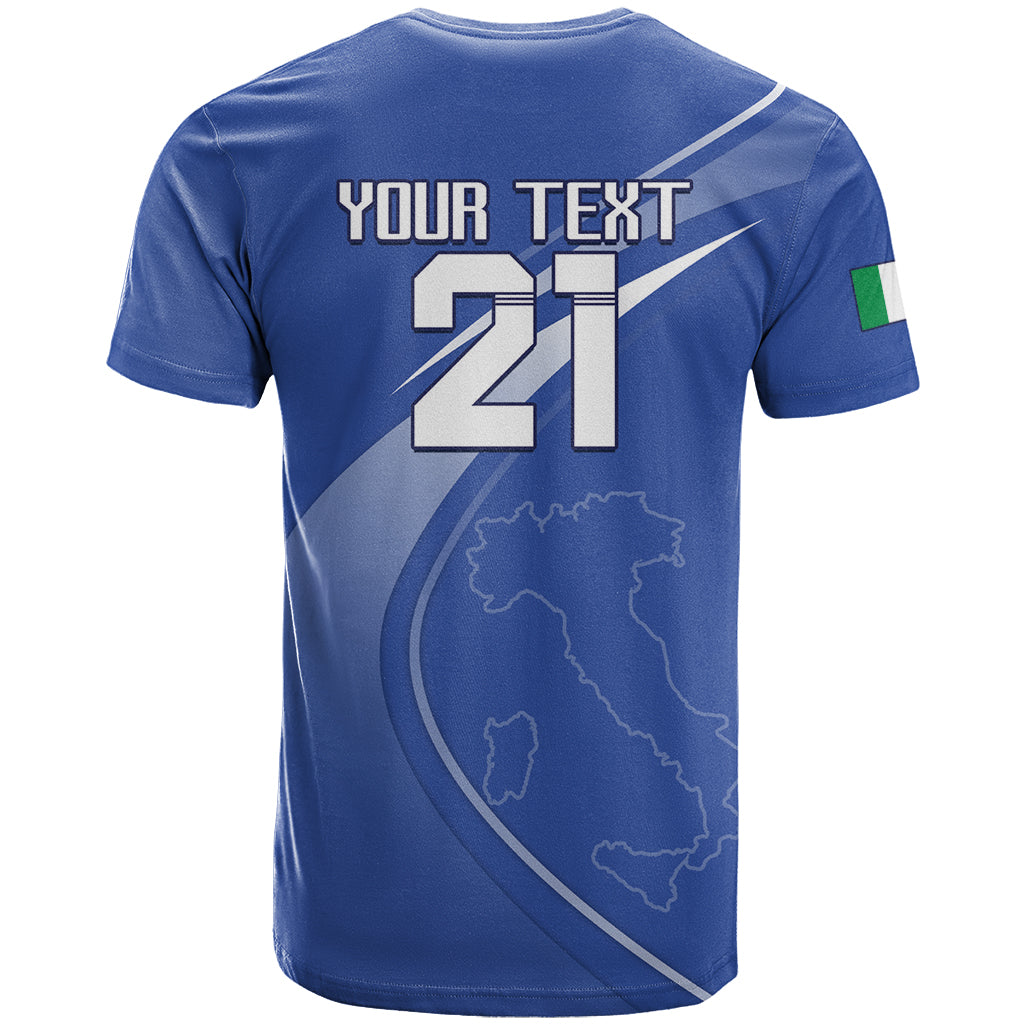 Custom Italy Rugby T Shirt Come On Gli Azzurri - Wonder Print Shop