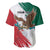 Eagle Devouring Snake Mexican Emblem Personalized Baseball Jersey Grunge Flag Style