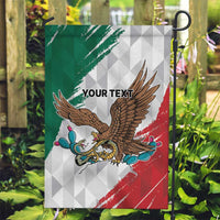 Eagle Devouring Snake Mexican Emblem Personalized Garden Flag Grunge Flag Style