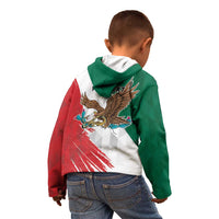 Eagle Devouring Snake Mexican Emblem Personalized Kid Hoodie Grunge Flag Style