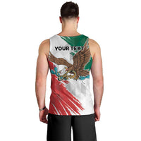 Eagle Devouring Snake Mexican Emblem Personalized Men Tank Top Grunge Flag Style