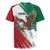 Eagle Devouring Snake Mexican Emblem Personalized Rugby Jersey Grunge Flag Style