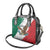 Eagle Devouring Snake Mexican Emblem Personalized Shoulder Handbag Grunge Flag Style
