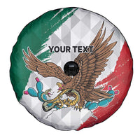 Eagle Devouring Snake Mexican Emblem Personalized Spare Tire Cover Grunge Flag Style