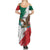 Eagle Devouring Snake Mexican Emblem Personalized Summer Maxi Dress Grunge Flag Style