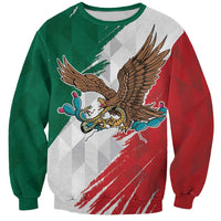 Eagle Devouring Snake Mexican Emblem Personalized Sweatshirt Grunge Flag Style
