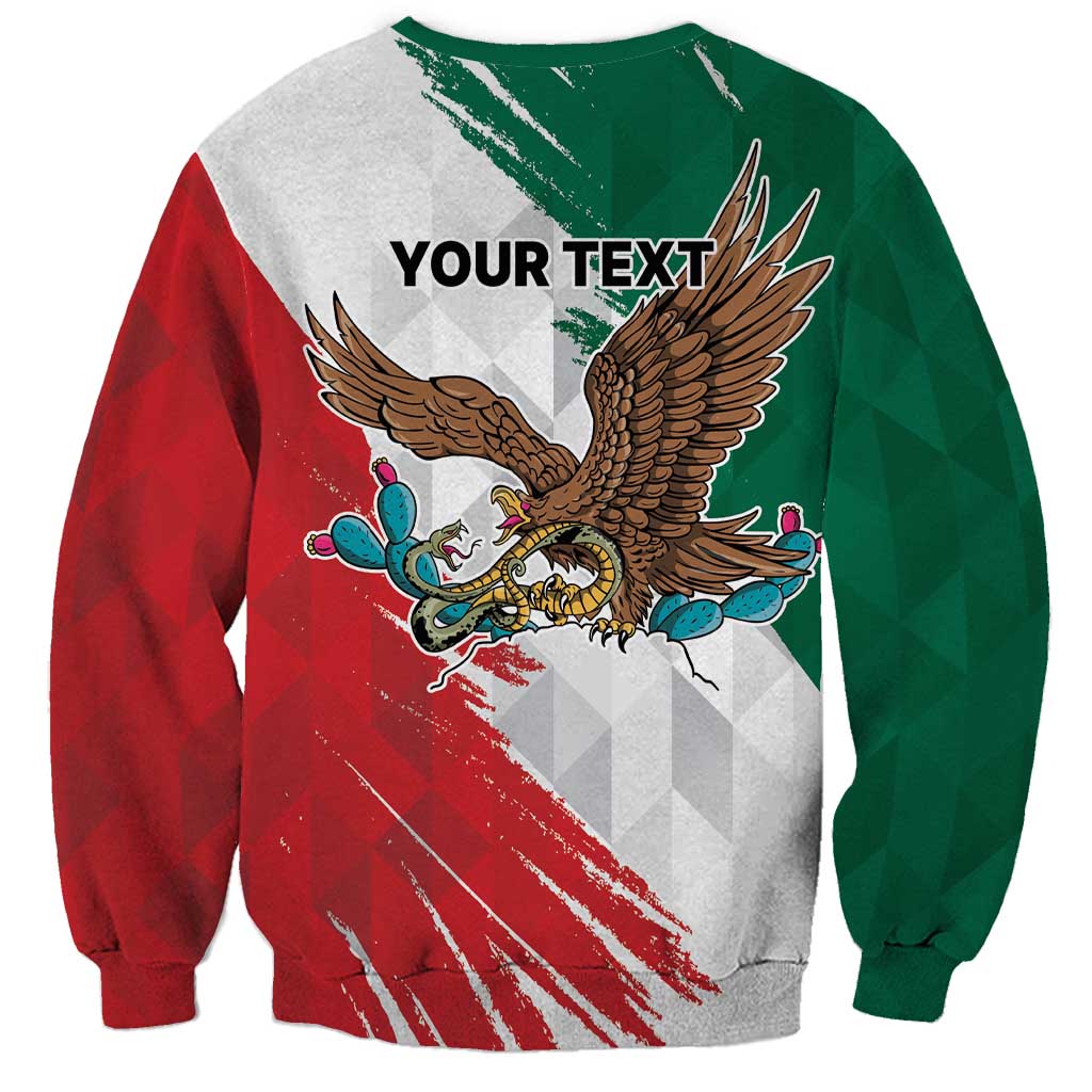 Eagle Devouring Snake Mexican Emblem Personalized Sweatshirt Grunge Flag Style