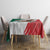 Eagle Devouring Snake Mexican Emblem Personalized Tablecloth Grunge Flag Style