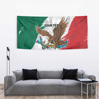 Eagle Devouring Snake Mexican Emblem Personalized Tapestry Grunge Flag Style