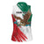Eagle Devouring Snake Mexican Emblem Personalized Women Sleeveless Polo Shirt Grunge Flag Style
