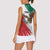 Eagle Devouring Snake Mexican Emblem Personalized Women Sleeveless Polo Shirt Grunge Flag Style
