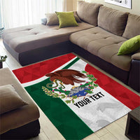 Eagle Devouring Snake Mexican Emblem Personalized Area Rug Sporty Style