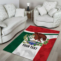 Eagle Devouring Snake Mexican Emblem Personalized Area Rug Sporty Style