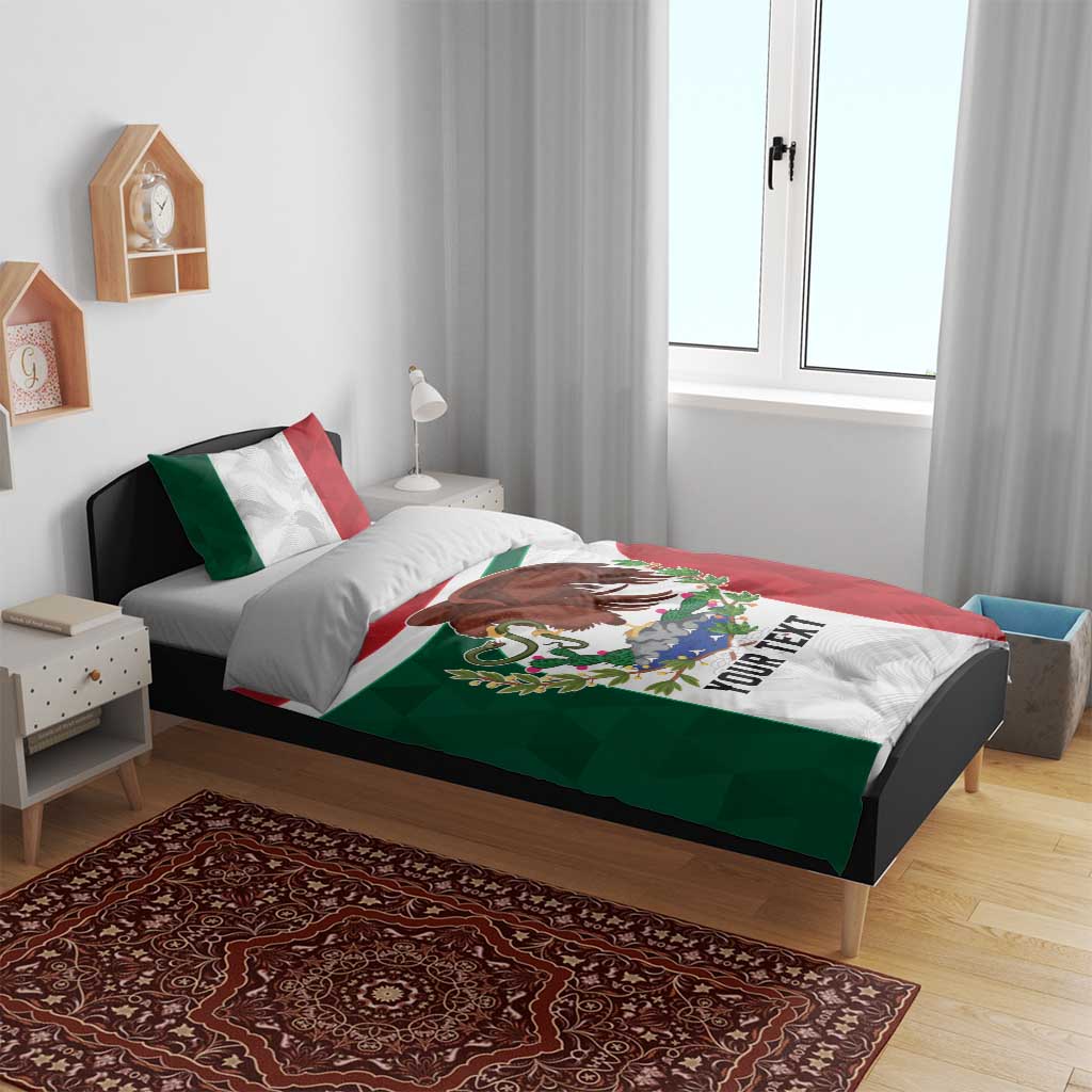 Eagle Devouring Snake Mexican Emblem Personalized Bedding Set Sporty Style