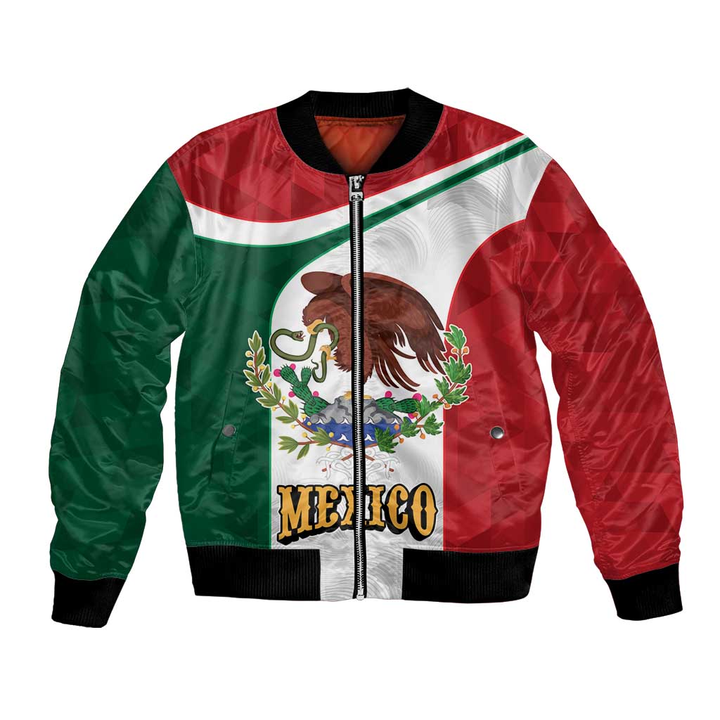 Eagle Devouring Snake Mexican Emblem Personalized Bomber Jacket Sporty Style