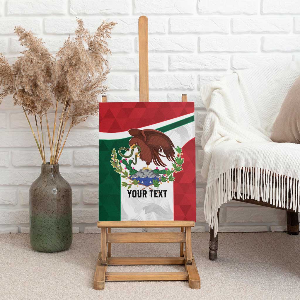 Eagle Devouring Snake Mexican Emblem Personalized Canvas Wall Art Sporty Style