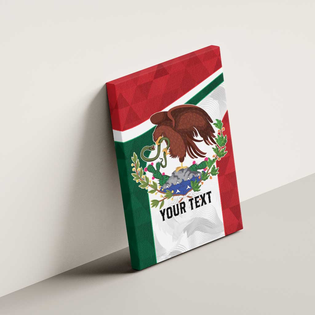 Eagle Devouring Snake Mexican Emblem Personalized Canvas Wall Art Sporty Style