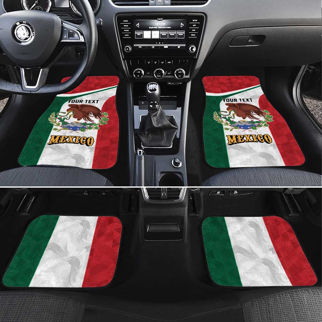 Eagle Devouring Snake Mexican Emblem Personalized Car Mats Sporty Style