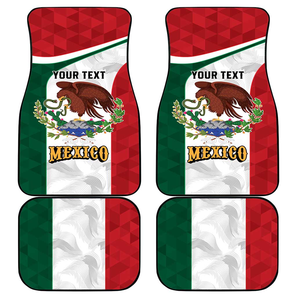 Eagle Devouring Snake Mexican Emblem Personalized Car Mats Sporty Style