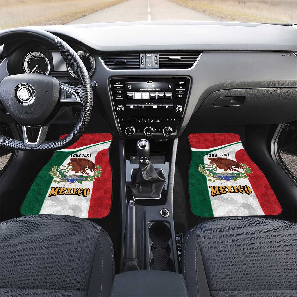 Eagle Devouring Snake Mexican Emblem Personalized Car Mats Sporty Style