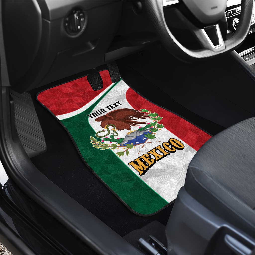 Eagle Devouring Snake Mexican Emblem Personalized Car Mats Sporty Style