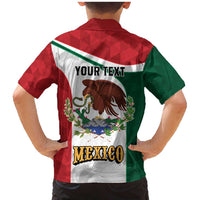 Eagle Devouring Snake Mexican Emblem Personalized Family Matching Mermaid Dress and Hawaiian Shirt Sporty Style