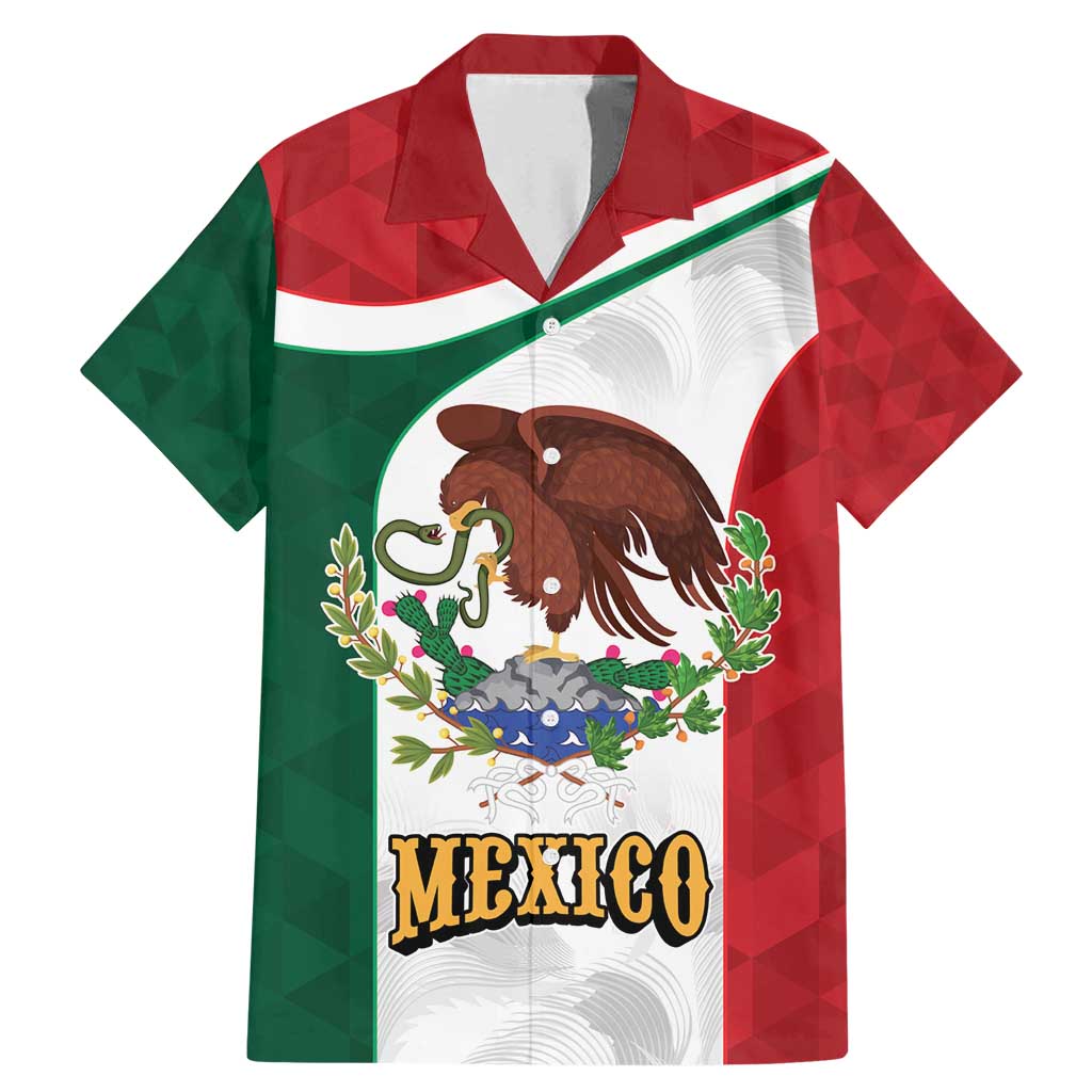 Eagle Devouring Snake Mexican Emblem Personalized Family Matching Mermaid Dress and Hawaiian Shirt Sporty Style