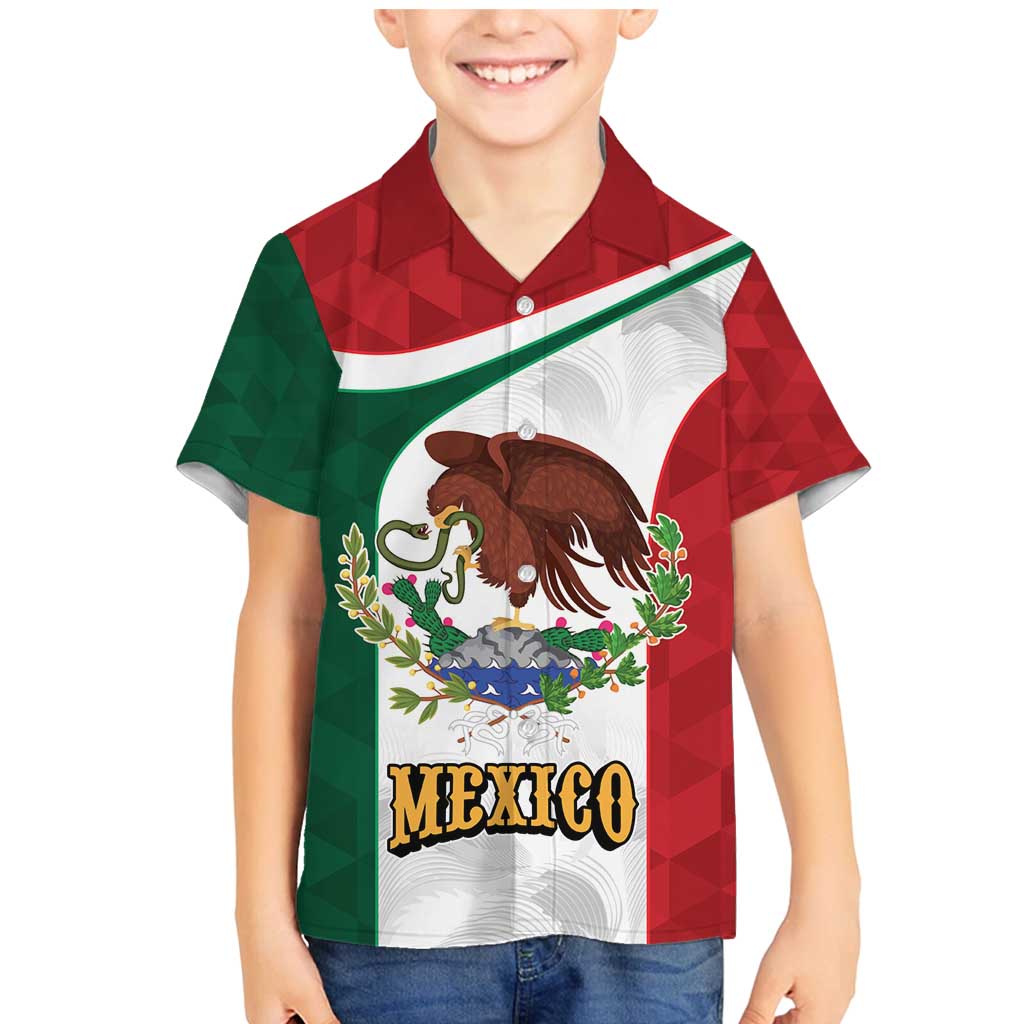 Eagle Devouring Snake Mexican Emblem Personalized Family Matching Mermaid Dress and Hawaiian Shirt Sporty Style